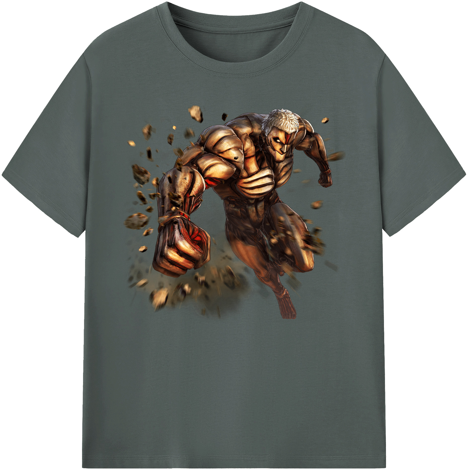 （画像用） 進撃の巨人 Attack on Titan 綿100％ メンズ半袖Tシャツ｜肌触りやわらか＆通気性
